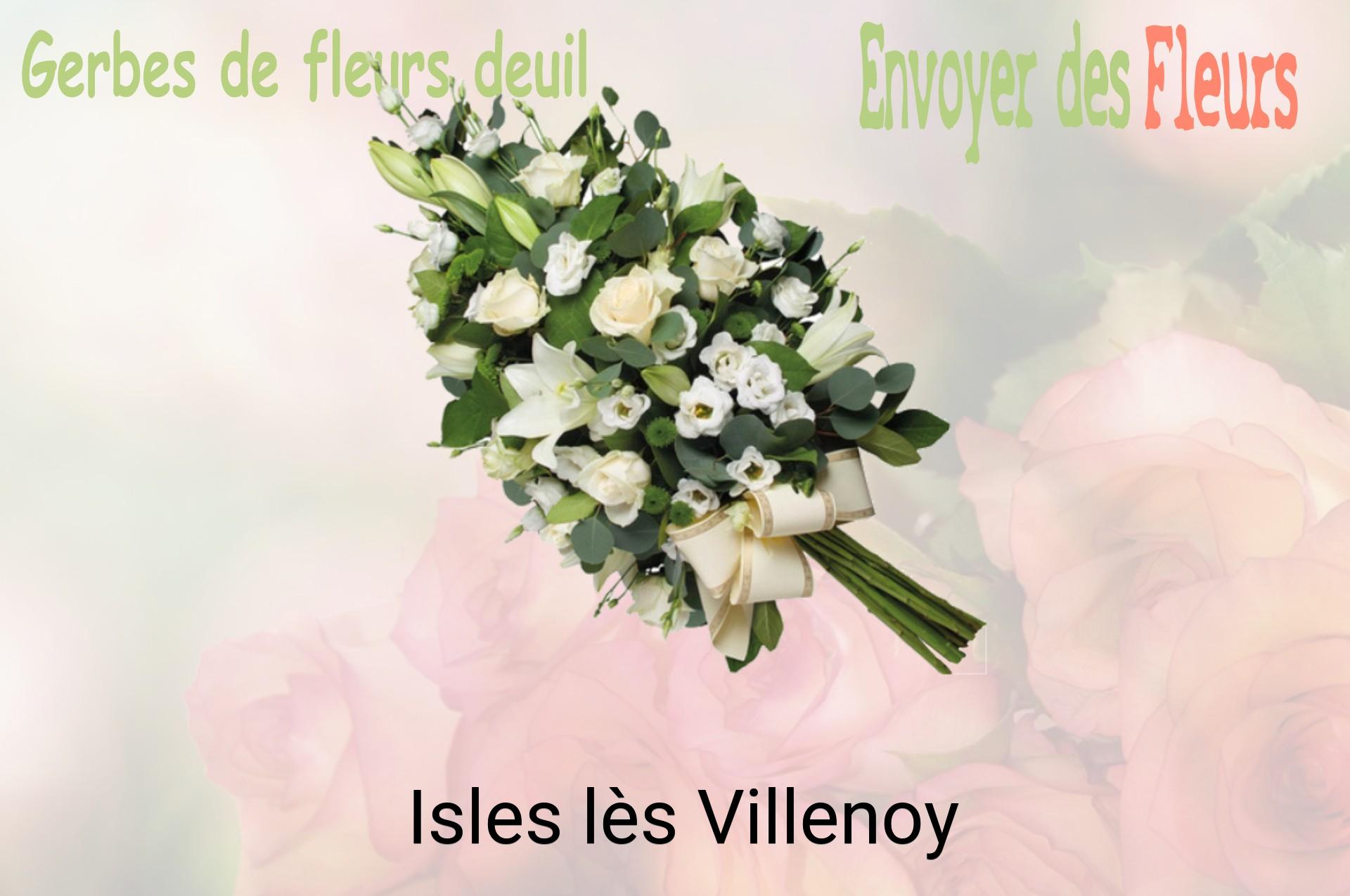 Gerbe de fleurs de deuil livrée à Isles-lès-Villenoy